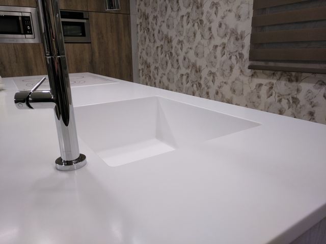 Encimera Krion fregadero integrado